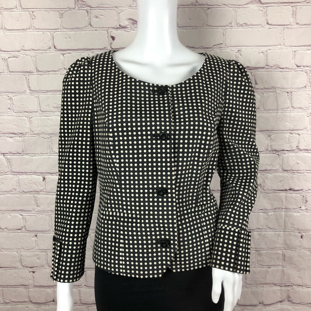 Anthropologie Polka Dot Blazer Taikonhu